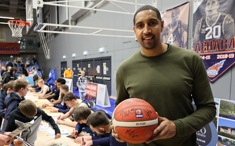Win a Signed Glasgow Rocks Basketball and Four Home Match Passes