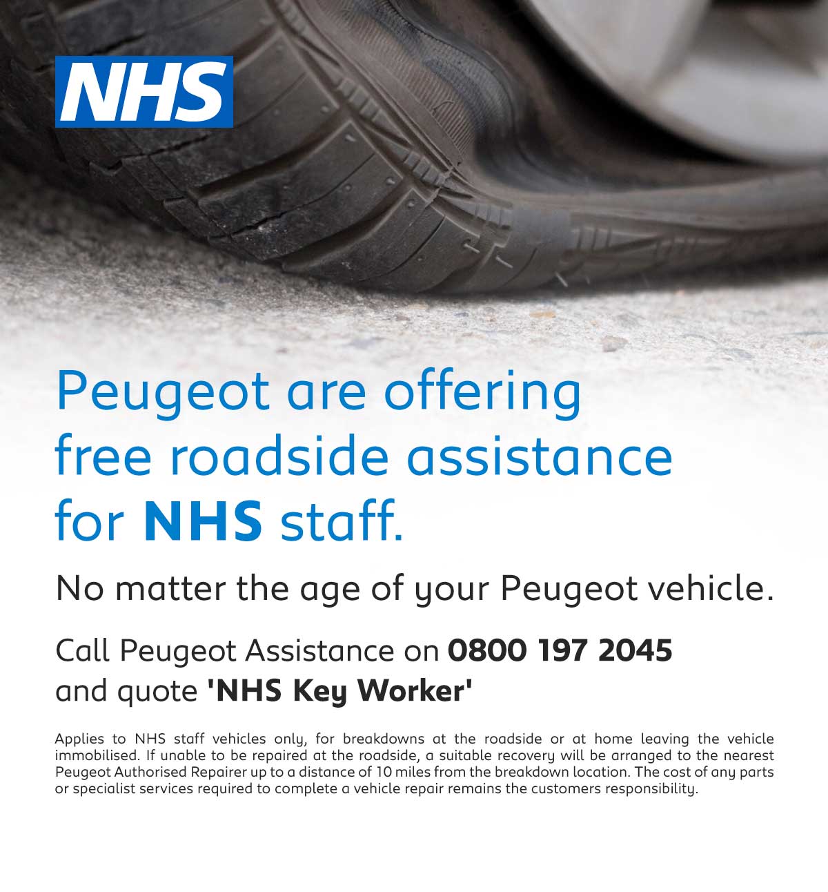 Peugeot NHS Free Roadside Assistance