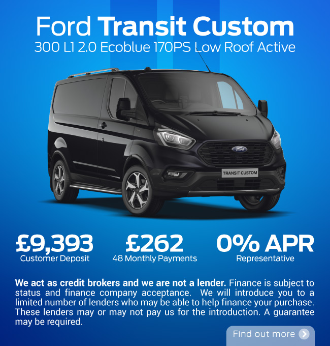 ford transit custom finance deals